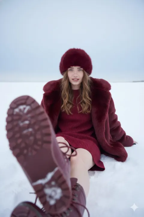 Crimson Snow Fashion Editorial