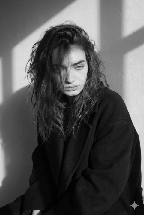 Melancholic Noir Portrait