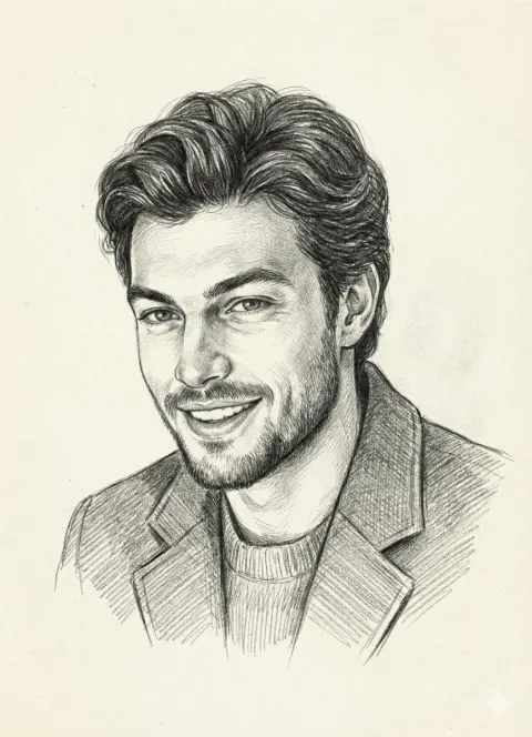Realistic Pencil Sketch Portrait