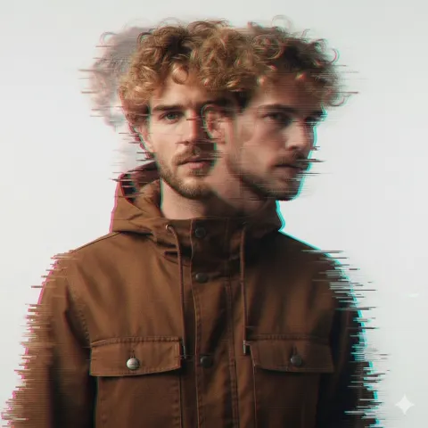 Glitch Portrait Double Exposure