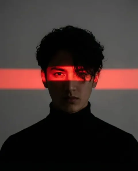 Neon Shadow Portrait
