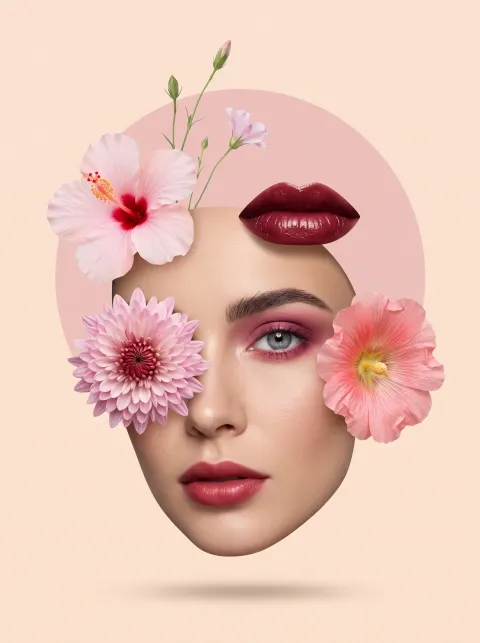 Surreal Beauty Editorial Collage Art