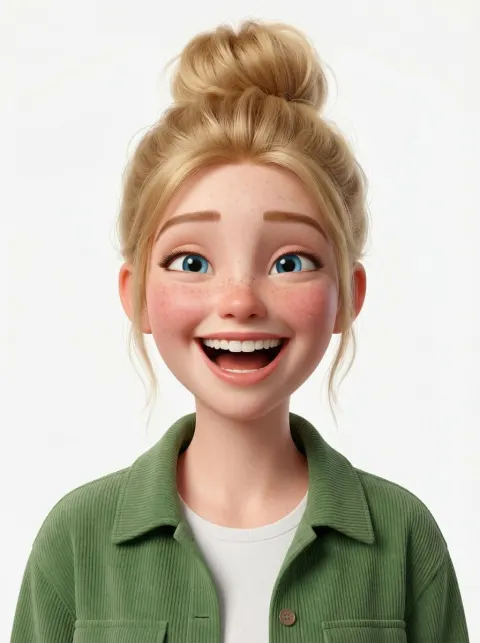 Edgy Pixar Style 3D Avatar Portrait