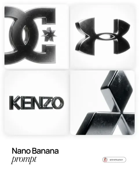 Chrome Logo Cinematic Minimalism