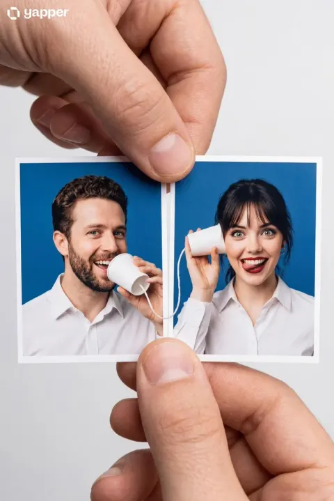 Creative String Phone Passport Portrait