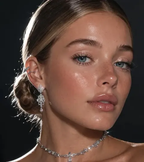 Silver Beauty Rim Light Portrait