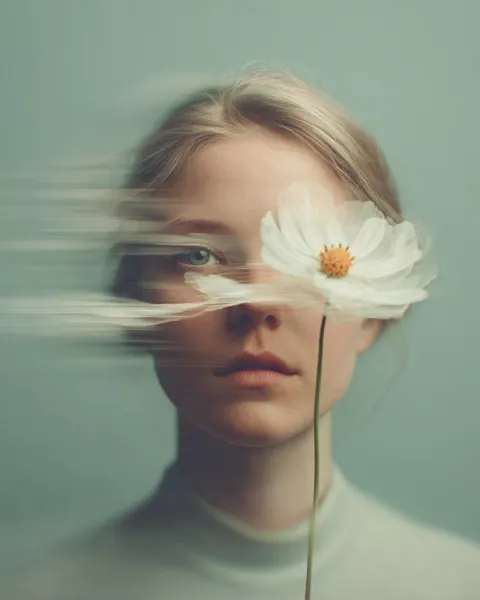 Dreamy Floral Fine Art Portrait