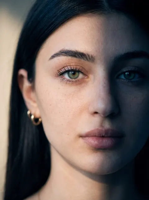 Cinematic Split Lighting Beauty Portrait