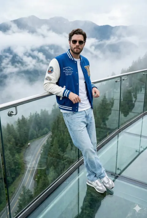 Skywalk Travel Fashion Portrait