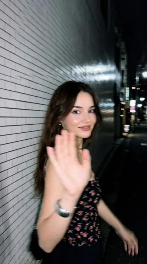 Tokyo Night Flash Candid