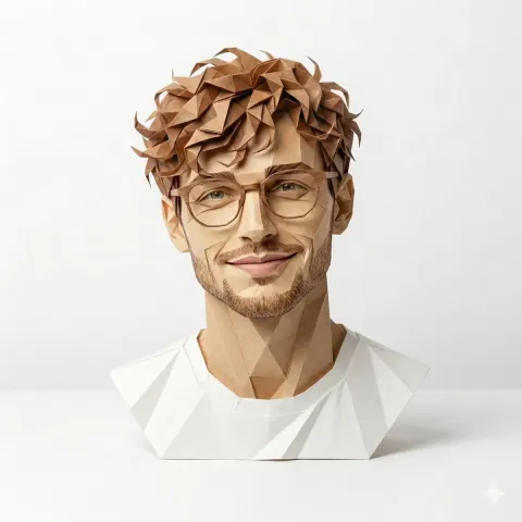 Origami Hyper-Realistic Figure Art