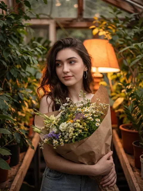 Warm Glow Flower Girl
