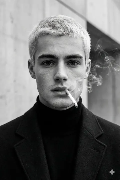 Smoke Noir Male Portrait
