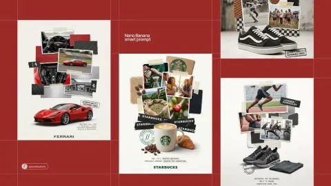 Brand Scrapbook Collage Poster