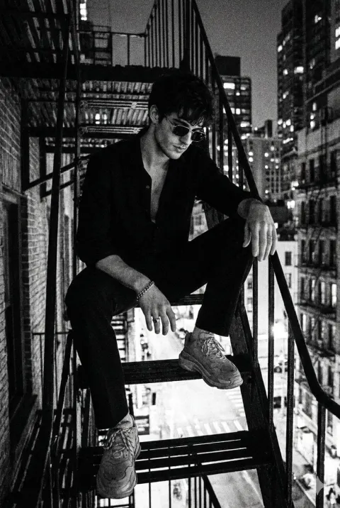 90s Noir Street Portrait