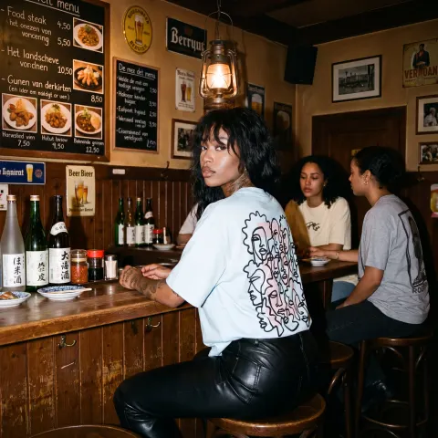 Seductive Bar Night Gaze