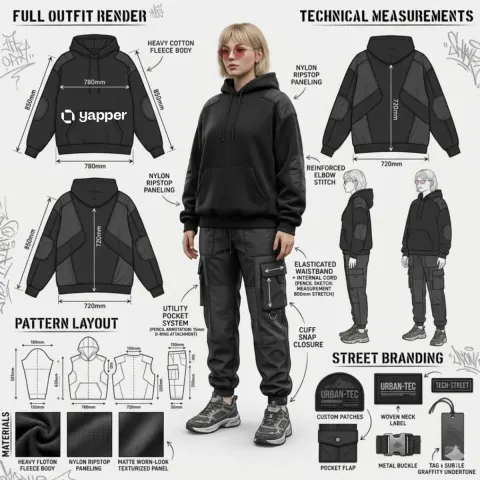 High-End Streetwear Design Sheet