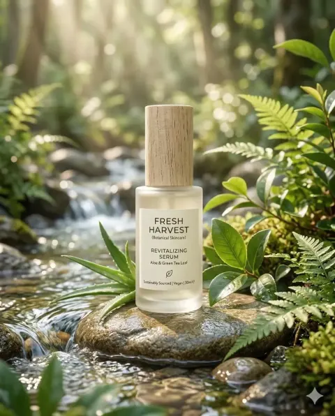 Eco Minimalist Skincare Bottle
