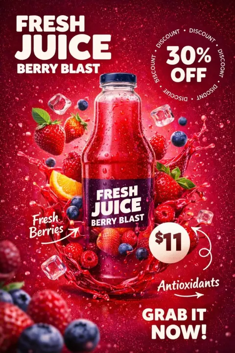 Fresh Juice Promo Poster