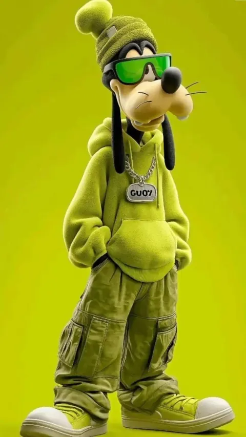 Stylish 3D Anthropomorphic Dog Character