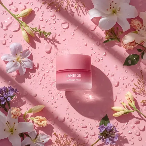 Hyperrealistic Laneige Lip Mask Ad