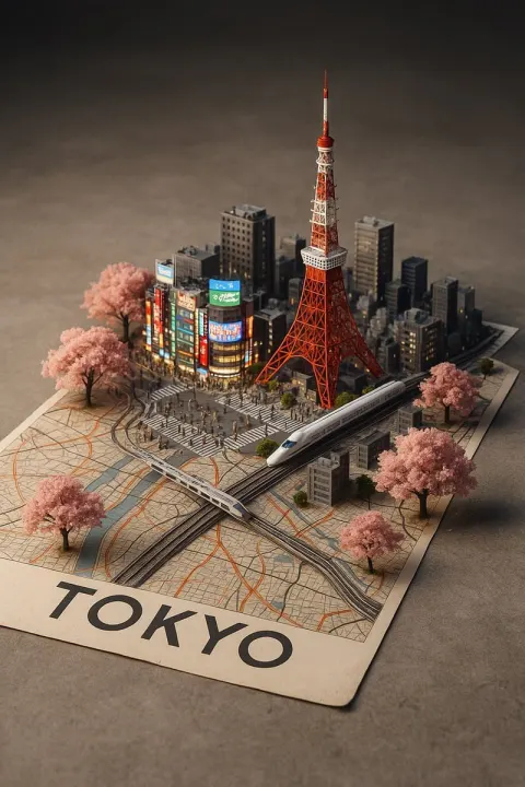3D City Map Diorama