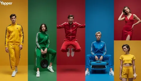 Split Screen Fashion Editorial Ad