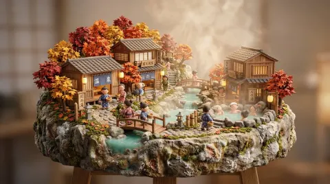 Mini Japanese Onsen Village