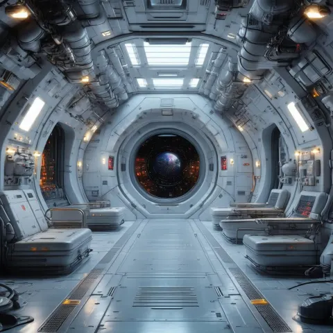Spaceship Interior in Crisp Studio Light