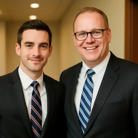 Two Men Wearing Formal Attire