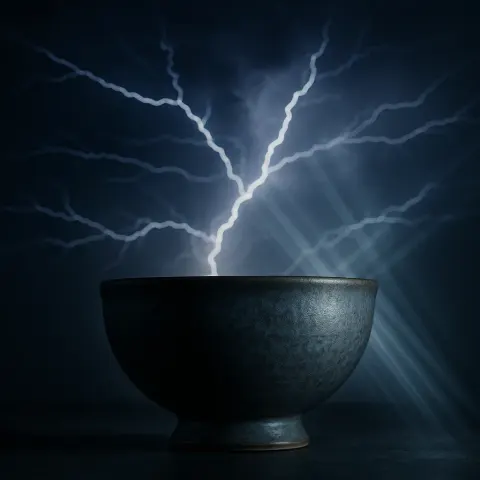 Single Classic Round Soup Bowl—its Opaque Stoneware Body