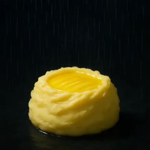 Single Serving of Creamy and Velvety Mashed Potato