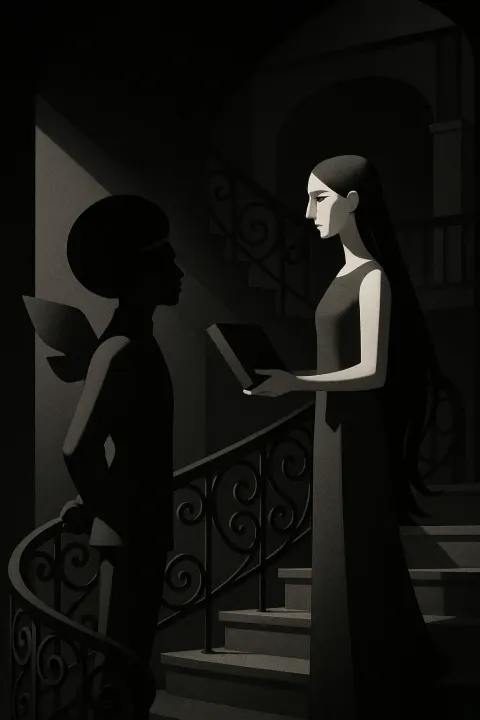 Figure with a Distinctly Rounded Afro