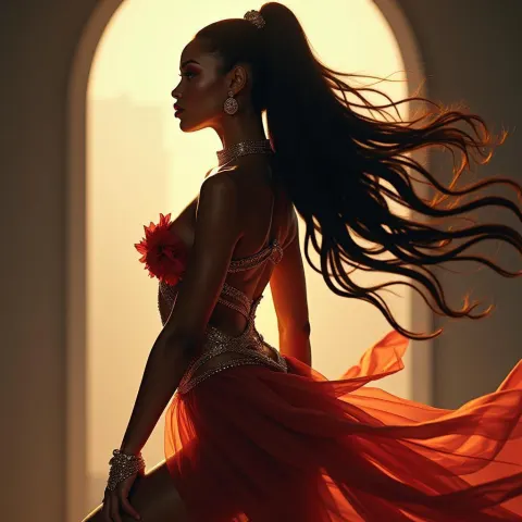Cyborg Megan Thee Stallion in Ethereal Profile