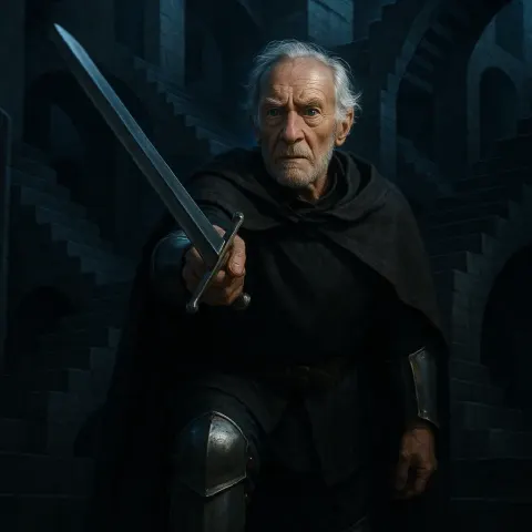 Senior in Armored Greaves