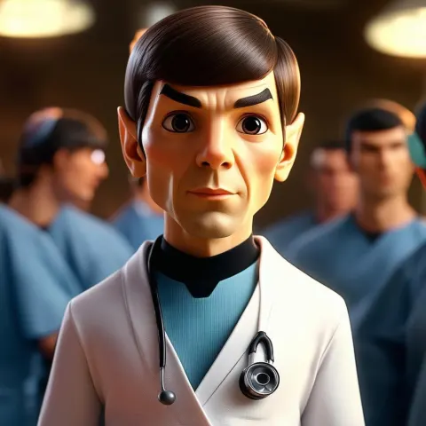 Cute Doctor Spock in Soft Volumetric 3D