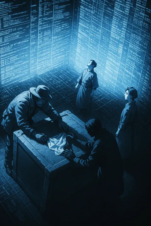 Tiny Figures Engage Within the Overwhelming Glow of Vast
