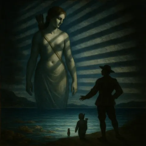 Renaissance Master Painting Style with Chiaroscuro