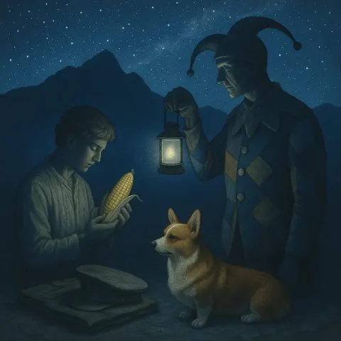 Beneath a Vast Starry Night Sky
