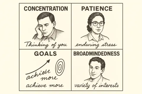 Detailed Poster Showcasing the "Combination Traits Course of Handwriting Analysis"