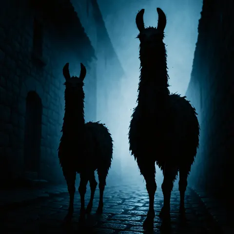 Two Varied Llamas