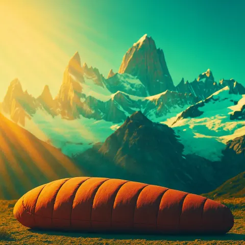Single Sleeping Bag Featuring a Matte Non-reflective Fabric Finish