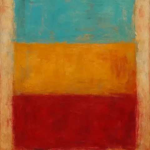 Abstract Artwork Incorporating Three Distinct Rectangles