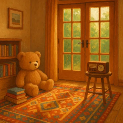 Cozy Room with a Teddy Bear