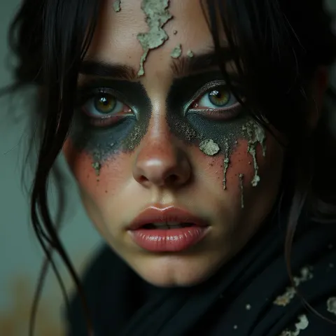 Surreal Female Portrait in Cinemascope Chiaroscuro