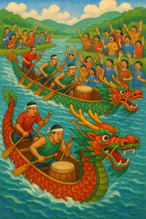 Customary Outdoor Pastime Associated with the Dragon Boat Festival