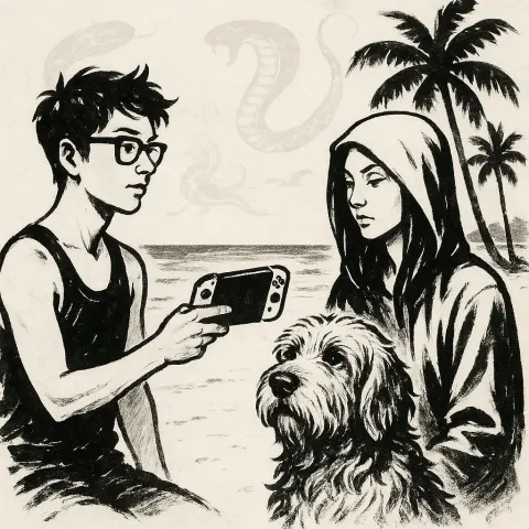 Person with Stylish Glasses