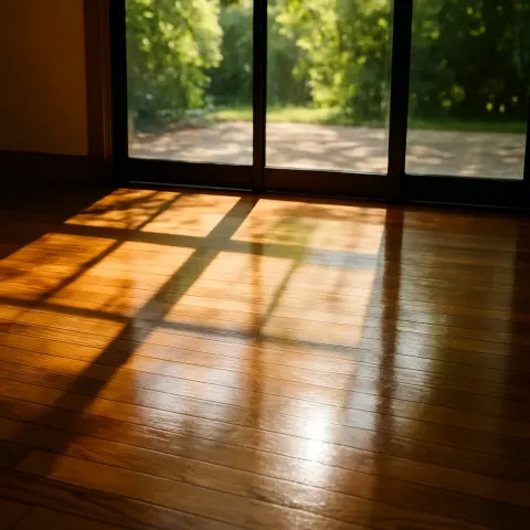 Sunlight Pours Through a Spacious Glass Window