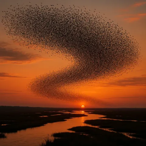 Vast Flock of Countless Birds Wheels