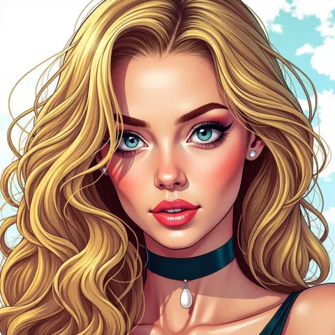 Amber Heard as an Intricate Manga Doll